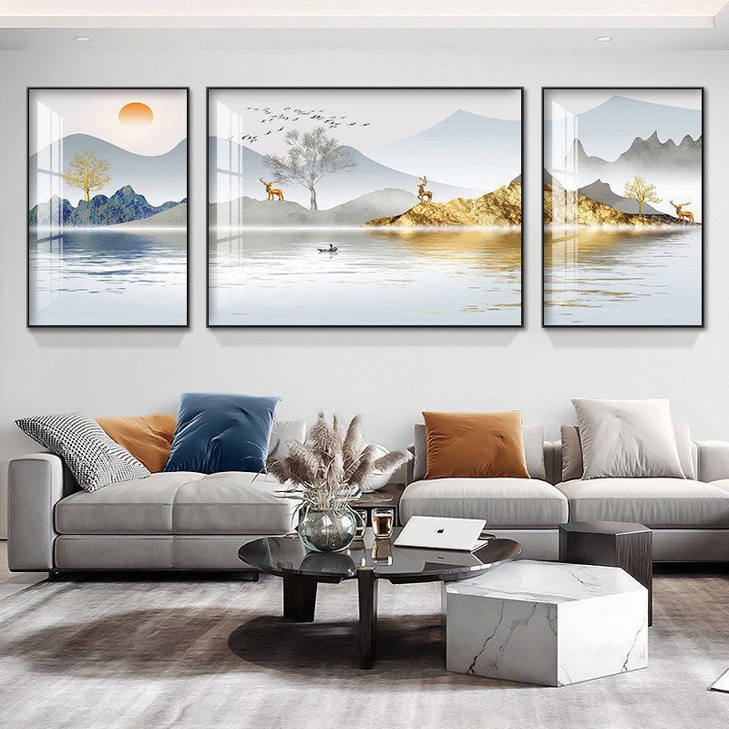 新款客廳裝飾畫沙發(fā)背景墻畫