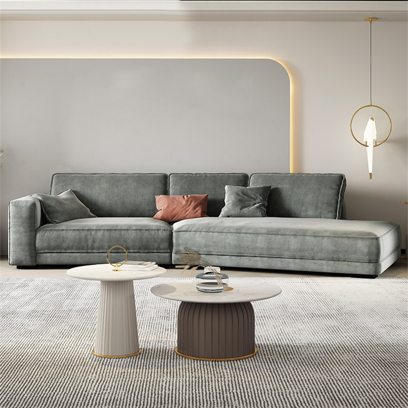 簡約輕奢小戶型弧形沙發(fā)