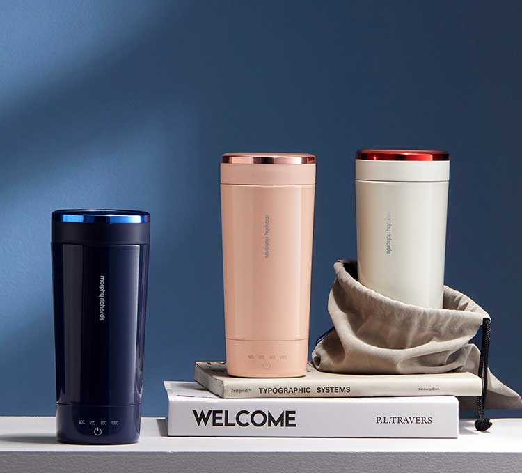 摩飛燒水杯電熱水桌面保溫杯