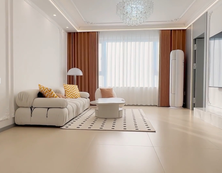 欣悅里108㎡奶油風整裝修實景拍攝