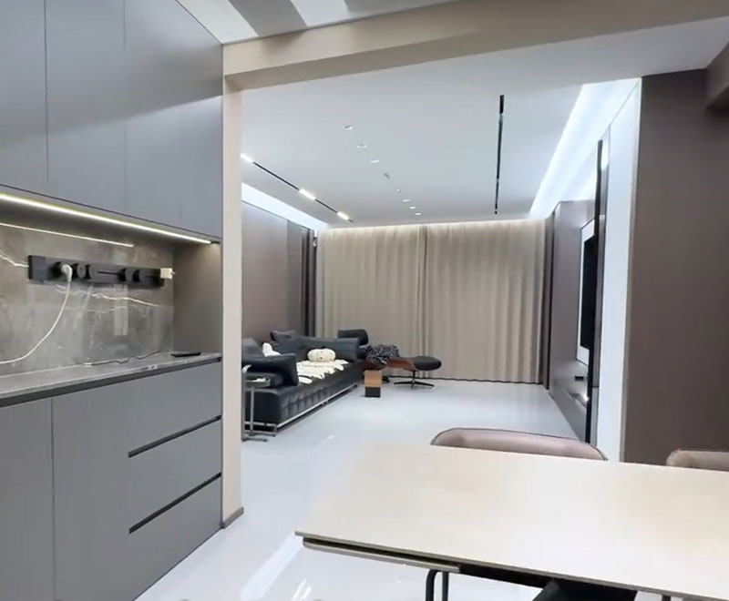 大慶創(chuàng)業(yè)城147m2意式極簡風(fēng)整裝修實景拍攝